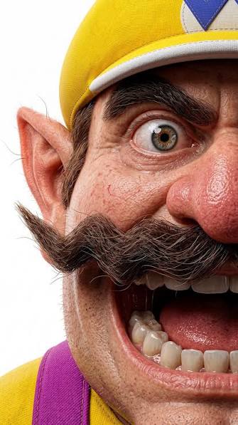 Wario, a temporary sketch portrait, to be replaced with Mario’s photo